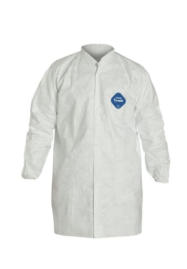 Picture of Dupont Tyvek Lab Coat Snap Front 5  2 Pockets 2X Part# - D13494093