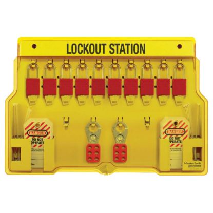 Picture of Master Lock® Safety Series Lockout Stations Part# - 1483Bp1106