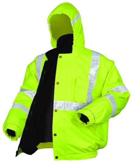 Picture of Mcr Safety Bomber Plus Jkt W/ Zip-In Fleece Liner- Detach Part# - Bpcl3Lxl