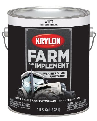 Picture of Krylon® Industrial Farm/Imp Gallon Paint 128 Oz Net Wt.  Gloss Wh Part# - K01963000