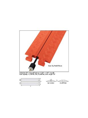 Picture of Checkers Cable Protectorfastlane2-Ch1"L-Connorange Part# - Fl2X1.75-O