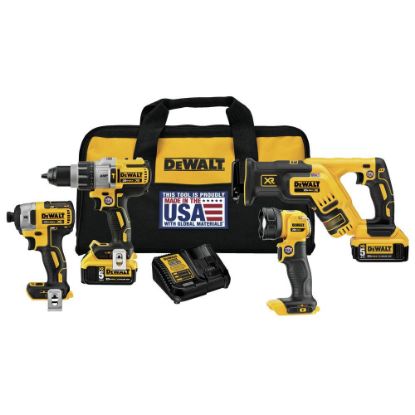 Picture of Dewalt® 20V Max Xr Li-Ion 4-Toolcombo Kit Part# - Dck494P2