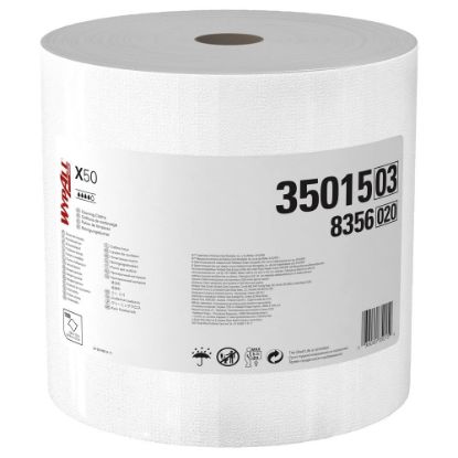 Picture of Wypall® White Wypall X50 Wiper 9.8"X13.4" (Roll/1100 Sh) Part# - 35015