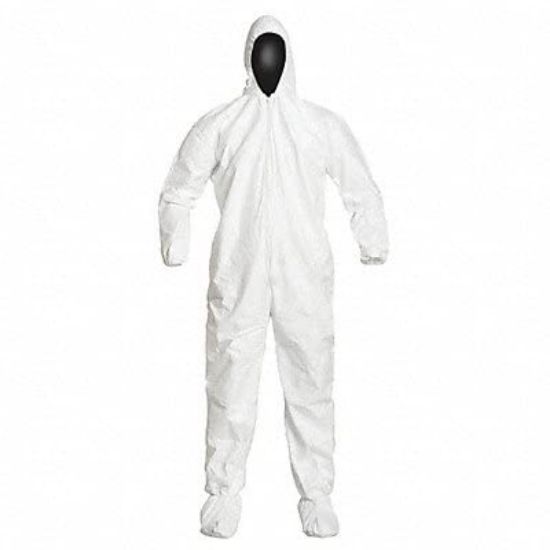 Picture of Dupont Tyvek Isoclean Coverall Xl Part# - Ic105Swhxl002500