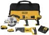 Picture of Dewalt® 20V 4-Tool Combo Kit Part# - Dck445D1M1