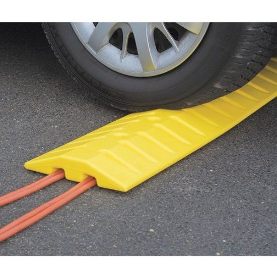 Picture of Eagle 00124 6' Speed Bump Cable Guard Yellow Part# - 1792