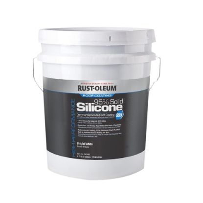 Picture of Rust-Oleum® Roofing Silicone Roof Coating  Bright White  4.75 Gal Part# - 360849