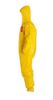 Picture of Dupont Tychem Qc Coverall Yellow Zip Ft Sg Hd Ela Wrist Part# - D13396879