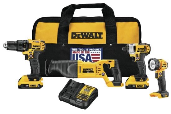 Picture of Dewalt® 20V Max Li-Ion Compact 4-Tool Combo Part# - Dck420D2