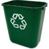 Picture of Rubbermaid Commercial Deskside Recycle Med 28Qt/27L Grn Part# - Fg295606Grn