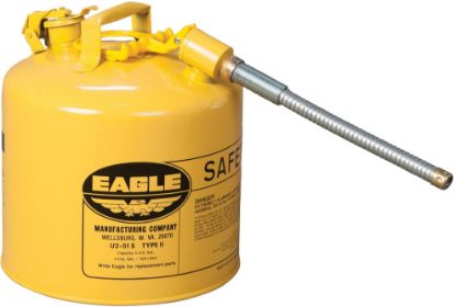 Picture of Eagle Yellow Type Ii 5 Gallonsafety Can W/12" Flex Sp Part# - U251Sy