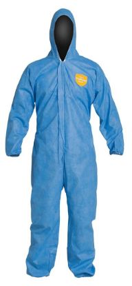 Picture of Dupont Proshield Basic Coverall  Attached Hood  Blue Part# - D14997180