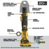 Picture of Dewalt® 20V Compact Press Tool (Tool & Batteries Only) Part# - Dce210D2