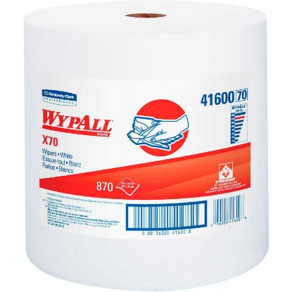 Picture of Kimberly-Clark Professional 12"X13.4" White Jumbo Rag-On-A-Roll 1-Ply 920/R Part# - 41600