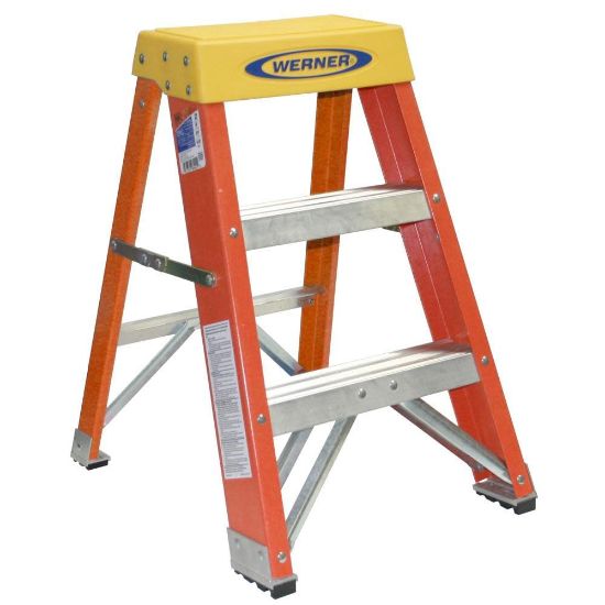 Picture of Werner 2Ft Type Ia Fiberglass Step Stool 6202 Part# - 6202