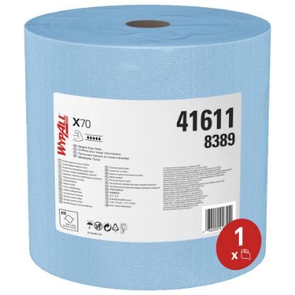 Picture of Kimberly-Clark Professional X70 Manufactured Rags Jumbo Roll Blue 1/870 Part# - 41611