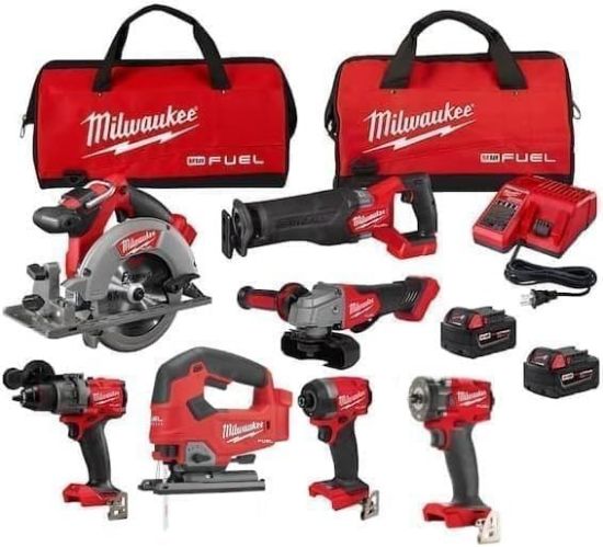 Picture of Milwaukee® Tool M18 Fuel 7-Tool Combo Kit Part# - 3697-27