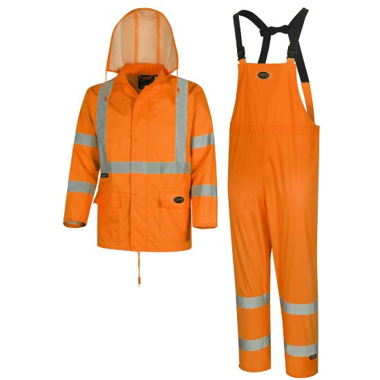 Picture of Pioneer 5618U Hi-Viz Rainsuit Orange Part# - V1080350U-4Xl