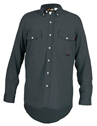 Picture of Mcr Safety Fr Long Sleeve Work Shirt Gray M Part# - S1Gm