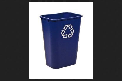 Picture of Rubbermaid Commercial Deskside Recycle Lrg 41Qt/39L Blue Part# - Fg295773Blue