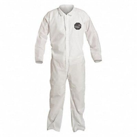 Picture of Dupont Proshield Coverall  Zipfront  White Part# - D14996957