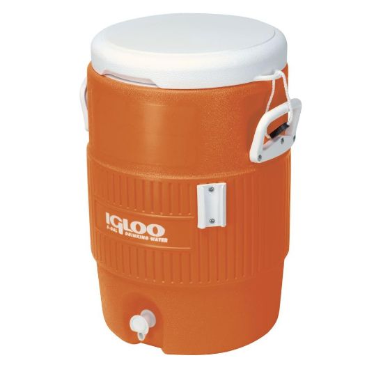 Picture of Igloo 5 Gal Seat Top Water Jugw/O Cup Dispenser  Orng Part# - 42316