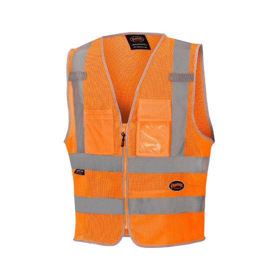 Picture of Pioneer 6853U Orange Safety Meshvest Part# - V1025250U-3Xl