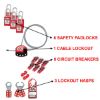 Picture of Master Lock® Deluxe Lockout Station Valve & Elec Lockout Devi Part# - S1900Ve410