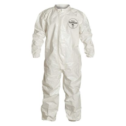 Picture of Dupont Tychem Sl Coveralls Taped Seam Zip Frt- Ela Wr&A Part# - D13484891