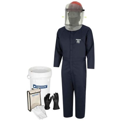 Picture of Oberon Ev-Bkt-S 8 Cal Hrc2 Arcflash Kit  Coverall Regu Part# - Zcf019-10