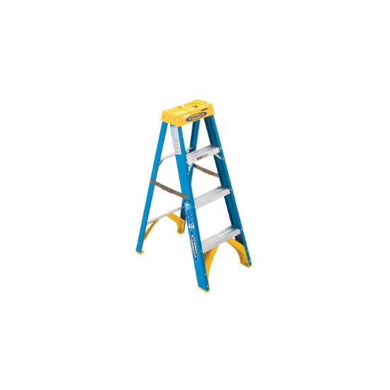 Picture of Werner 4Ft Type I Fiberglass Step Ladder 6004 Part# - 6004