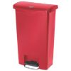 Picture of Rubbermaid Commercial Slim Jim Step-On - 50L/13G Resin Frt Step Red Part# - 1883566