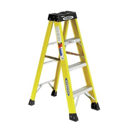 Picture of Werner 4Ft Type Ia Fiberglass Step Ladder 6104 Part# - 6104