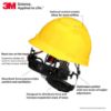 Picture of 3M™ Hard Hat Ylw Vent Ratchet Suspension W Uvicator Part# - 7100239986