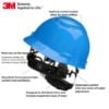 Picture of 3M™ Hard Hat Blue Vent Ratchet Suspension W Uvicator Part# - 7100239988