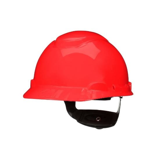 Picture of 3M™ Hard Hat Red Ratchet Suspension W Uvicator Part# - 7100240004