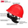 Picture of 3M™ Hard Hat Red Ratchet Suspension W Uvicator Part# - 7100240004