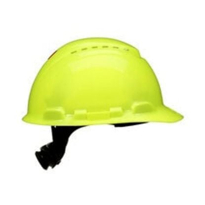 Picture of 3M™ Hardhat Hivis Vent Ratchet Suspension W Uvicator Part# - 7100239995