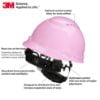 Picture of 3M™ Hard Hat Pink Ratchet Suspension W Uvicator Part# - 7100240002