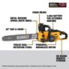 Picture of Dewalt® Dewalt 60V 20" Chainsaw- Kit 4Ah Part# - Dccs677Y1