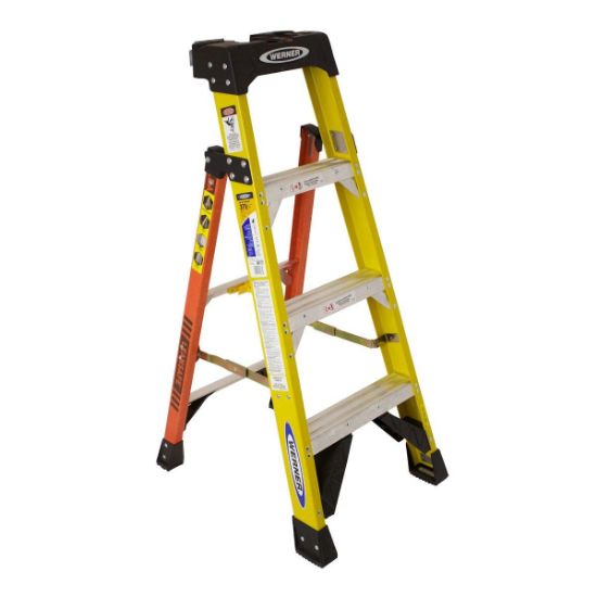 Picture of Werner 4Ft Type Iaa Fiberglassleaning Ladder L7304 Part# - L7304