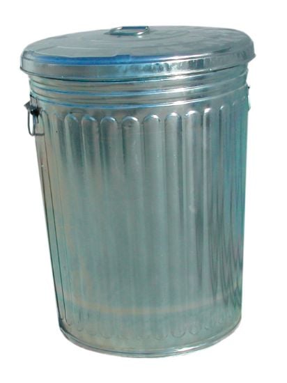 Picture of Magnolia Brush 20 Gallon Galvanized Trash Can With Lid Part# - Trash Can 20Gal