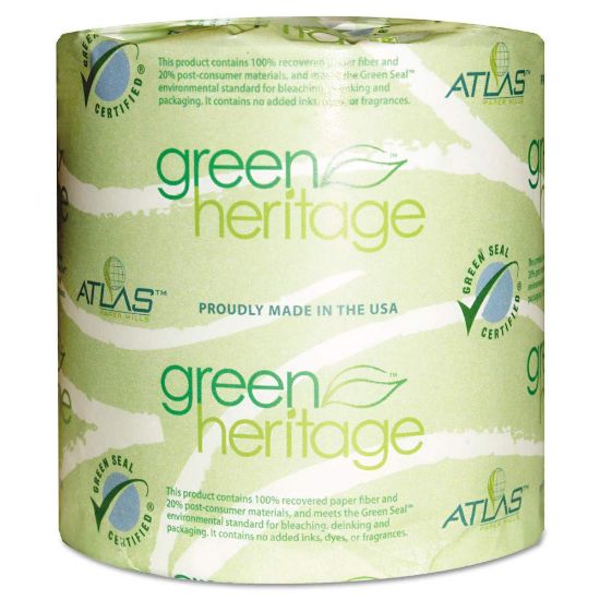 Picture of Green Heritage Toilet Tissue  2 Ply  Household Roll Part# - 500Tt