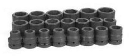 Picture of Grey Pneumatic 1" Dr. 16 Piece Deep Fractional Set 2-1/16" - 3" Part# - 9016D