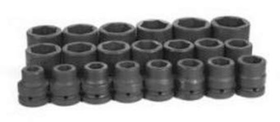 Picture of Grey Pneumatic 1" Dr. 16 Piece Deep Fractional Set 2-1/16" - 3" Part# - 9016D