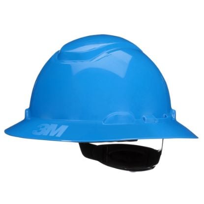 Picture of 3M™ Fullbrimhardhat Blu Ratchet Suspension Wuvicator Part# - 7100240030