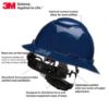 Picture of 3M™ Fllbrimhardhat Nblu Ratchet Suspension Wuvicator Part# - 7100240037