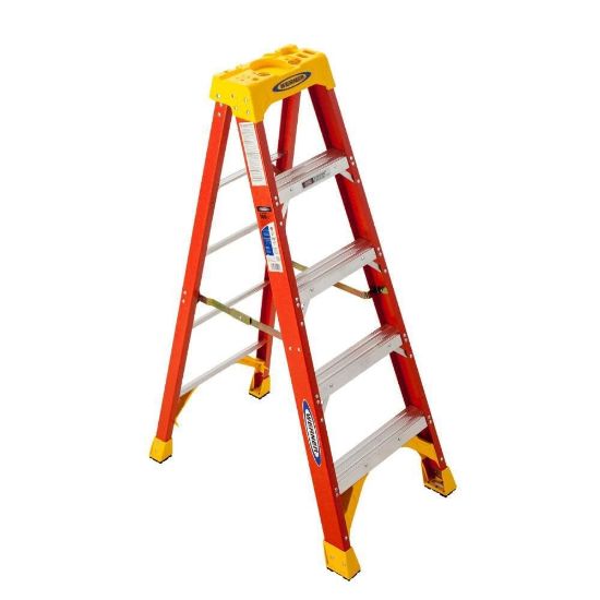 Picture of Werner 5Ft Type Ia Fiberglass Step Ladder 6205 Part# - 6205