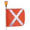 Picture of Checkers Wrng Whip10'Light12" Orange Flagwht Xsplit Part# - Fs10Xl-Spqd-O