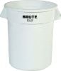 Picture of Rubbermaid Commercial Brute Cont Branded W/O Lid 20G/76L Wht Part# - Fg262000Wht